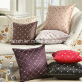 Embroidered Plaid Office Sofa Cushion Covers